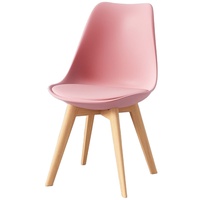 Chaise nordique de luxe, mobilier de salle à manger, moderne, pas cher, sillas comedor, chaise de salle à manger en plastique avec pieds en bois de hêtre massif