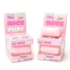 Cute Butter Cube Squeeze <b>Toy</b> Soft Sensory Stress Reliever Novelty <b>Desk</b> <b>Toy</b> for Teens Kids and Adults - Product Image 2