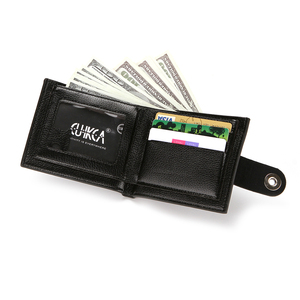 HF025 CUIKCA Portefeuille Court Bifold <span class=keywords><strong>Homme</strong></span> en Cuir PU, Motif Litchi, Multi-Fentes, <span class=keywords><strong>Porte</strong></span>-<span class=keywords><strong>Monnaie</strong></span> <span class=keywords><strong>et</strong></span> <span class=keywords><strong>Porte</strong></span>-Cartes d'Identité <span class=keywords><strong>et</strong></span> de Crédit, Vente Chaude - Product Image 2