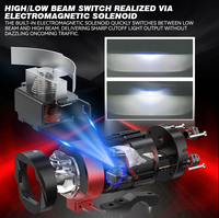 Luces Auxiliares LED Superbrillantes de 3000K 4500K 6000K 12V, Luces de Conducción Auxiliares Redondas y Cuadradas, Impermeables IP68