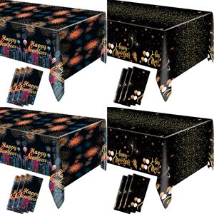 <span class=keywords><strong>Nappe</strong></span> jetable <span class=keywords><strong>en</strong></span> <span class=keywords><strong>papier</strong></span> sur le thème du Nouvel An pour les fêtes, avec impression de feux d'artifice et style méditerrané<span class=keywords><strong>en</strong></span> - Product Image 3