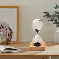 Timer Jam Pasir 5 10 15 30 45 Menit, Set Timer Kaca, Pasir Warna-Warni Custom, Aksesoris Rumah, Jam Pasir untuk Dekorasi Rumah