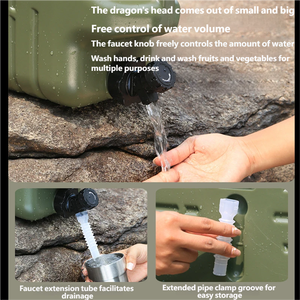 <b>Camping</b> <b>Kitchen</b> Equipment 20L HDPE Portable Water Tank with Fully Automatic Heating for Outdoor Use - Product Image 6