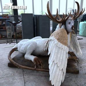 Estatua de Búho Animatrónico de Tamaño <span class=keywords><strong>Real</strong></span> con Control Remoto y Estructura Metálica para Parques, Centros Comerciales y Áreas de Aventura - Product Image 6