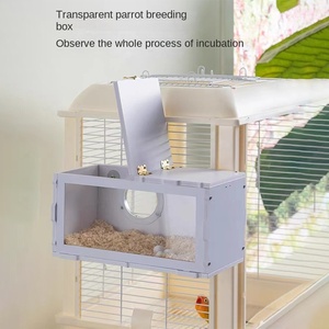 Caja de Cría para Loros de PVC Transparente - Nido Transparente para Aves como Cotorras, Agapornis y Periquitos con Ventana de Observación - Product Image 3