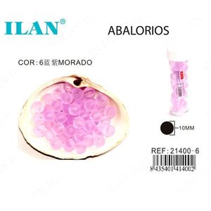 Ilan Abalorios Perline rotonde viola da 10 mm per la creazione di gioielli - Product Image 1