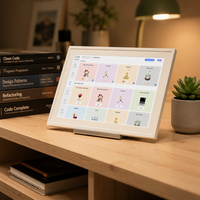 18,5" 21,5" 27" 32" 1080P RK3576V 8+128 Appareils de bureau IA numériques intelligents avec calendrier IA, partage familial à distance, pour montage mural et sur bureau