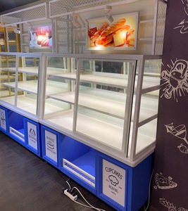 Refrigerador de Exhibición para Pastelería, Refrigerador de Panadería con Enfriamiento por Aire, Vitrina Refrigerada con Apertura Frontal para Pasteles - Product Image 4