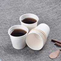 2.5oz/3oz/3.5oz/4oz Mini gobelets en papier écologiques Tasses de dégustation de thé et de café personnalisées à paroi unique