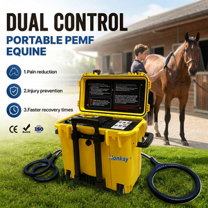 Meilleure Vente : Appareil de Massage PEMF pour la Relaxation Musculaire, avec Valise de Transport, Double Contrôle, Dispositif Magnétique PEMF pour Animaux, Idéal pour les Centres Équestres - Product Image 1