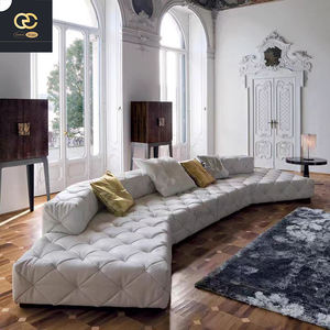 Chesterfield Sofá de lujo italiano Diseño Villa Cuero Blanco Hogar Sofá de lujo de 3 plazas - Product Image 5