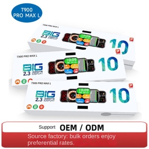 Montre connectée unisexe T900 Pro Max <span class=keywords><strong>L</strong></span> carrée IPS en silicone, grand écran rotatif, suivi sportif, comptage des <span class=keywords><strong>pas</strong></span>, fréquence cardiaque - Product Image 2