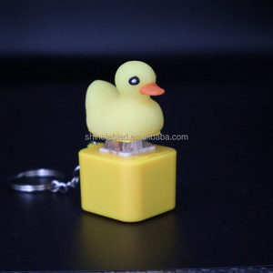Cute <b>Duck</b> LED <b>Light</b> Up Sound Keychain Soft Warm Glow Animal Shaped Stress Relief Toy Kids Party Gift Ornament - Product Image 4