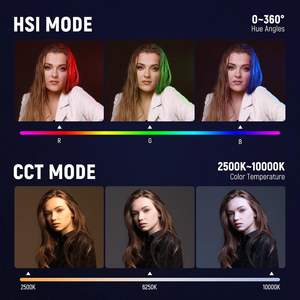 <span class=keywords><strong>Neewer</strong></span> <span class=keywords><strong>Rgb</strong></span> 10w Portable sur la lumière de la caméra 176-a1 panneau de lumière vidéo Led 17 scènes Cri97 + 2500k-10000k pour la photographie - Product Image 3