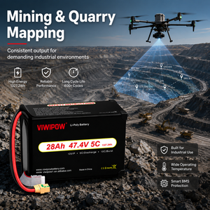 Baterai Drone Semi-Solid State 12S 280wh/kg 28000mAh Kepadatan Tinggi Pabrik Asli untuk Pemetaan & Survei Drone Industri UAV - Product Image 4