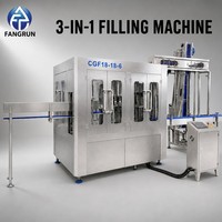 Machine de remplissage automatique d'eau potable pure minérale à haut rendement, écologique, pour bouteilles en PET et en verre, avec fonctions de rinçage, remplissage et bouchage