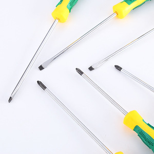 <b>Screwdriver</b> <b>Set</b> Phillips And Flathead Industrial Grade Anti Slip Handle Magnetic Tip For Household Repair Tools - Product Image 3