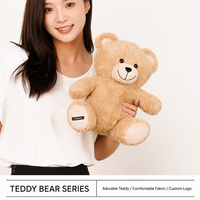 Coussin en peluche ours mignon, oreiller doux en forme d'animal pour boutiques de cadeaux, faveurs de fête, décoration intérieure et collections, production de jouets en peluche personnalisés