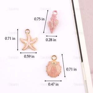 จี้รูปมหาสมุทร, เปลือก<span class=keywords><strong>หอย</strong></span>การ์ตูน, เปลือก<span class=keywords><strong>หอย</strong></span>, ปลาดาว, เครื่องประดับลายหยดน้ำมัน, สร้อยข้อมือข้ามพรมแดน, จี้ห้อย, อุปกรณ์เสริมโลหะผสม - Product Image 5