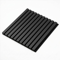 Panneaux acoustiques modernes en placage de bois, panneaux muraux intérieurs en MDF rainuré, Akupanel, pour chambre à coucher, appartement, hôtel