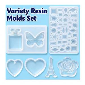 Kit de Resina para Joyería al por Mayor, Kit de Fabricación de Manualidades con Resina UV Transparente, Moldes de Silicona, Herramientas, Accesorios y Suministros - Product Image 5
