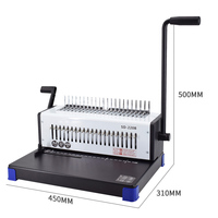 IDÉE CADEAU 21 Trous Peigne Manuel Reliure Machine Bureau Peigne Reliure Bobine Livre Reliure Machines Livre Reliure Machine