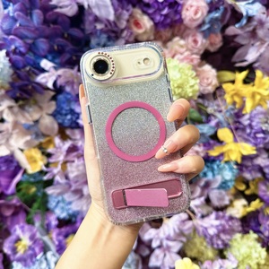 <span class=keywords><strong>Coque</strong></span> <span class=keywords><strong>de</strong></span> <span class=keywords><strong>téléphone</strong></span> en strass <span class=keywords><strong>de</strong></span> cristal pour iPhone Air 17 Pro Max 16 15 14, magnétique, scintillante, diamantée, compatible avec la charge sans fil - Product Image 4