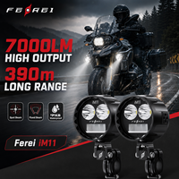 Phare auxiliaire de moto Ferei IM11 pour BMW GS Harley Honda KTM 7000LM longue portée, étanche IPX8