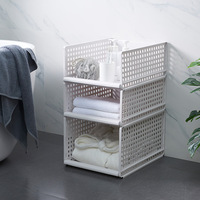 Meilleures ventes : Armoire de rangement autoportante pour la maison, en plastique écologique multifonction, avec paniers de rangement pour vêtements et support de rangement pliable