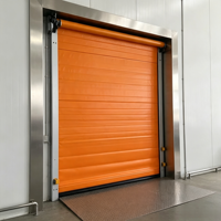 Puerta Enrollable Automática de PVC de Alta Velocidad, Aislada para Almacenamiento en Cadena de Frío, Taller de Procesamiento de Alimentos, Tamaño Personalizado