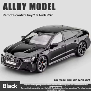 1:18 originale Aodi RS7 modello di auto in lega con chiave RC con suono e luce porte Pullback aperto Display giocattolo <span class=keywords><strong>collezione</strong></span> regalo modello di auto - Product Image 6