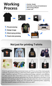 DTG machine prenda digital plana camiseta impresora para camiseta directa material textil DTG impresora con servicio de impresión gratuito - Product Image 4