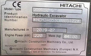 Seconda mano <span class=keywords><strong>Hitachi</strong></span> <span class=keywords><strong>ZX450</strong></span> cingolato idraulico 45ton <span class=keywords><strong>Hitachi</strong></span> ZAXIS 450 modello usato escavatore giappone originale - Product Image 2