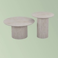 Hochwertiger Langlebiger Minimalistischer Wohnzimmer-Couchtisch Indoor-Couchtisch-Set aus MDF