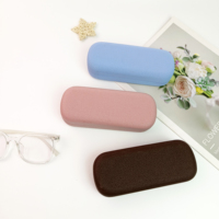 Étui à lunettes en fer PU de haute qualité Étui à lunettes de soleil rigide avec logo personnalisé de luxe Accessoire à bas prix