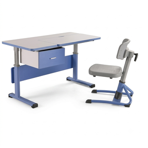 Conjunto de Escritorio y Silla Escolar de Altura Ajustable de Metal de Diseño Moderno SONGYE 1 Año de Garantía ST-308A ST-308A - Product Image 1