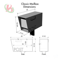 Boîte aux lettres moderne en acier, grande et créative, pour jardin et villa, avec serrure sécurisée et design durable