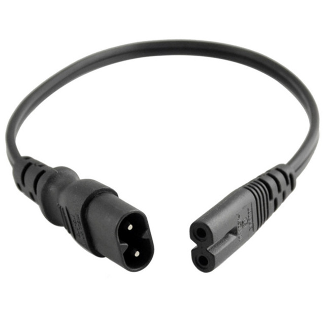 250V 2.5A C7 to C8 Connector IEC 60320 Extension Power Cable
