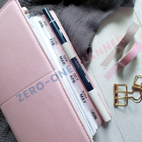 Pages d'index à onglets en plastique transparent A4 A5 A6 A7 personnalisées avec 6 trous pour classeur à disques Agenda Planner