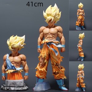 Anime chaud Dragon <span class=keywords><strong>DBZ</strong></span> 41CM Goku Super <span class=keywords><strong>Saiyan</strong></span> dessin animé Anime Statue PVC figurine poupée Collection jouets cadeau pour les enfants - Product Image 6