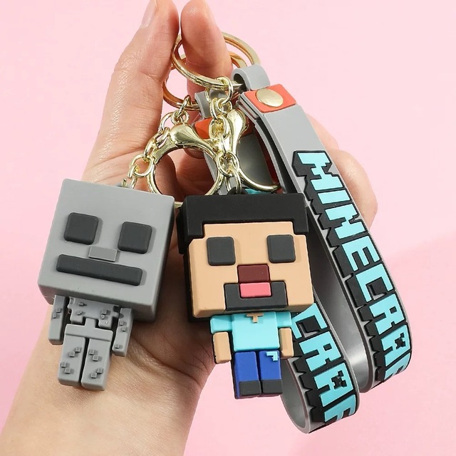 Custom Design 3d Figure Silicon Keychain Rubber Key Chains Personalized Cheap Cartoon 3D Pvc Rubber Keychain