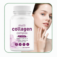 Complément alimentaire SPL Collagen Multi Peptides I Ii Iii Iv v X, capsules multi-collagène avec biotine et vitamine C pour les cheveux et la peau