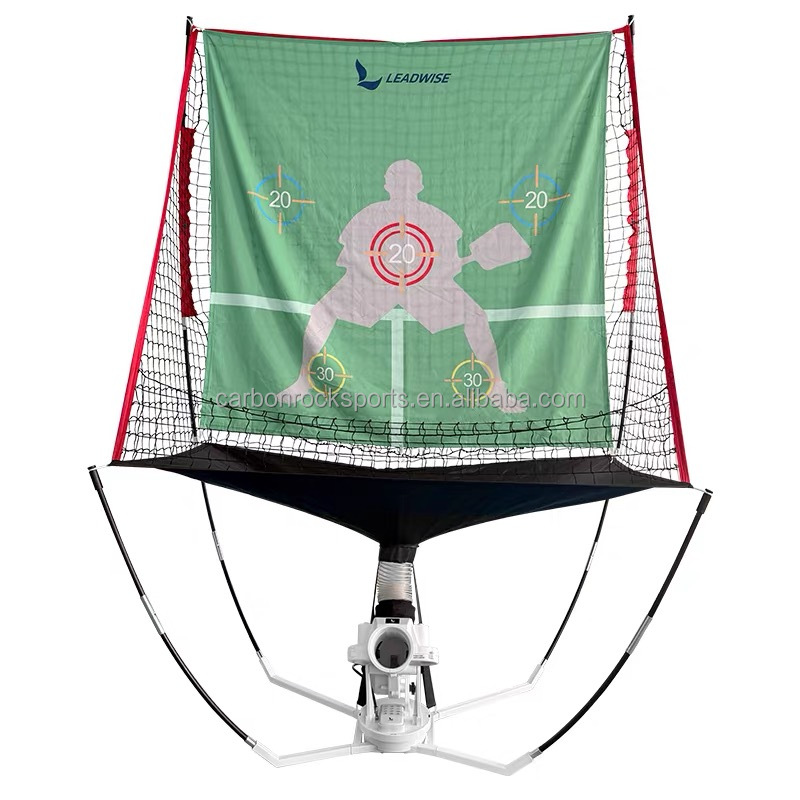 Custom Durable Automatical Adjustable Pickleball Machine Multifunctional Plastic Steel Training Indoor Outdoor Entertainment