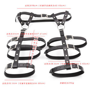 Moda In Pelle <span class=keywords><strong>Sexy</strong></span> Bondage Giarrettiere Gamba Cintura Cintura a Bretella Corpo Regolabile Per Le Coppie Flirtare Giocattolo Del Sesso - Product Image 2