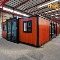 Casa Móvil Pequeña de 30 Pies, Expandible y Plegable, Contenedor Vivienda con Estructura de Acero Galvanizado, Doble Acristalamiento, Diseño Moderno, Uso Hotel/Villa