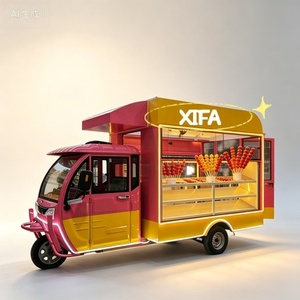 Atractivo Remolque de Comida Rosa, Carrito Móvil para Hamburguesas y Helados con Cocina Completa para Fiestas y Eventos - Product Image 2