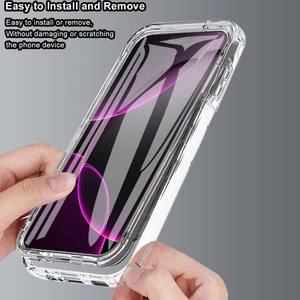 Funda transparente de cobertura total 360° para iPhone 17, compatible con 15 Pro Max, acrílica, colores brillantes, protección 16e - Product Image 3