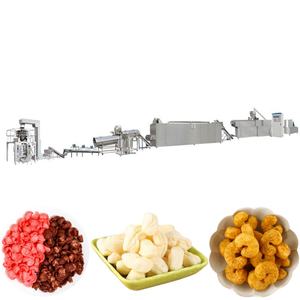 New Puffed Cheese Ball <b>Cereal</b> Ring Production Line High-Efficiency Automatic Motor-Driven Stainless Steel Snack Extruder Machine - Product Image 2