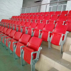 قابلة للطي بألوان مخصصة مع مسند الظهر للاستخدام في ملعب كرة السلة الرياضي - Product Image 1