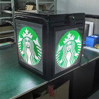 Cajas de Aislamiento con Pantalla LED a Todo Color Personalizadas, con Brillo de 500cd, Color Personalizado, para Mejorar la Visibilidad en la Entrega de Comida Rápida